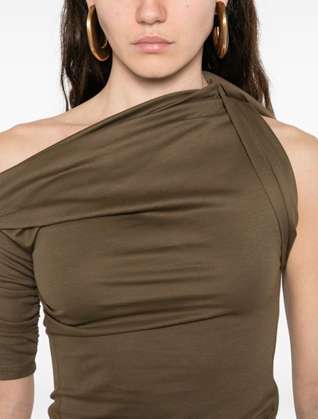 JACQUEMUS - Abito midi asimmetrico