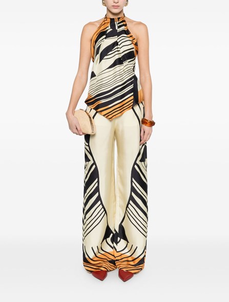 RAQUEL DINIZ - Pantaloni in seta