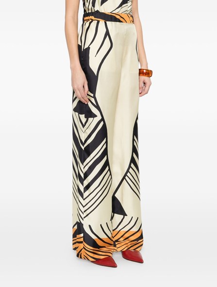 RAQUEL DINIZ - Pantaloni in seta