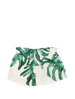 RAQUEL DINIZ - Shorts in lino e seta