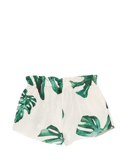RAQUEL DINIZ - Shorts in lino e seta