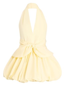 PATOU - Bloomer faille minidress