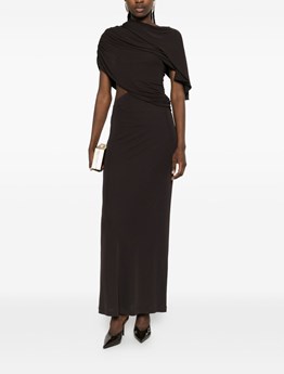 ALBERTA FERRETTI - Draped dress with cut-out
