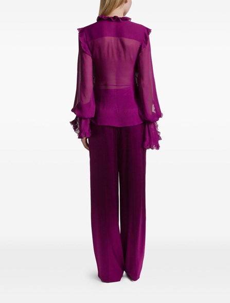 ALBERTA FERRETTI - Silk crêponne blouse