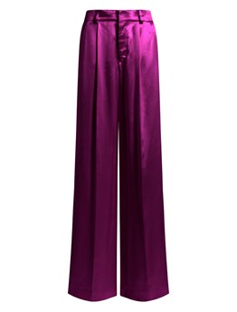 ALBERTA FERRETTI - Shiny satin pants