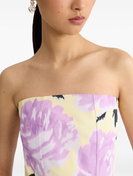 PATOU - Miniabito a bustier in faille riciclata