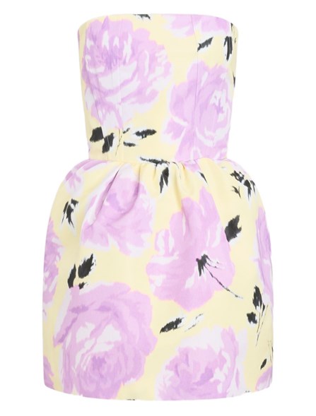 PATOU - Miniabito a bustier in faille riciclata