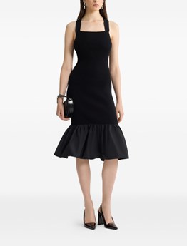 PATOU - Dress in cotton blend and recycled faille