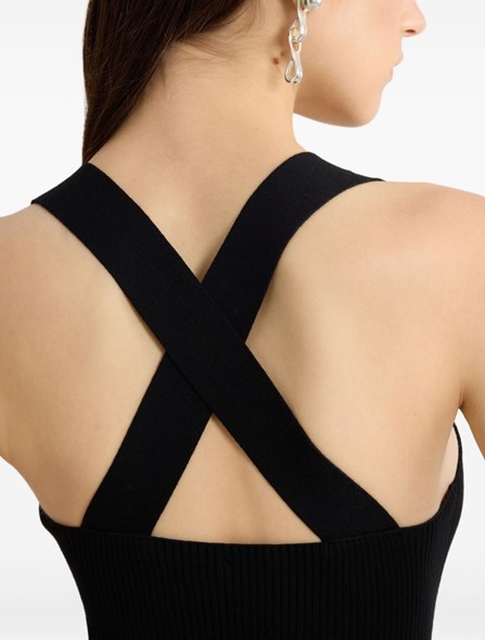 PATOU - Abito in misto cotone e faille riciclata