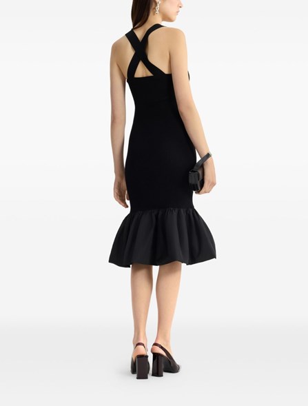 PATOU - Abito in misto cotone e faille riciclata