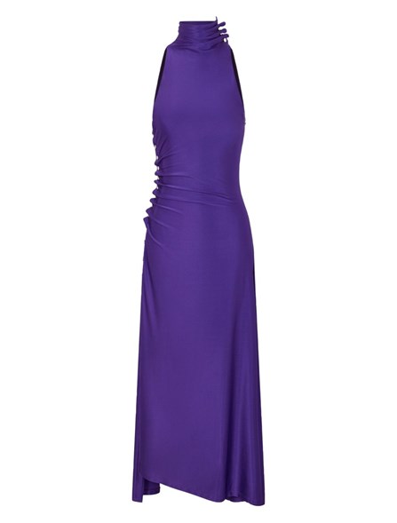 RABANNE - Satin jersey dress