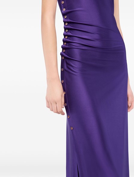 RABANNE - Satin jersey dress