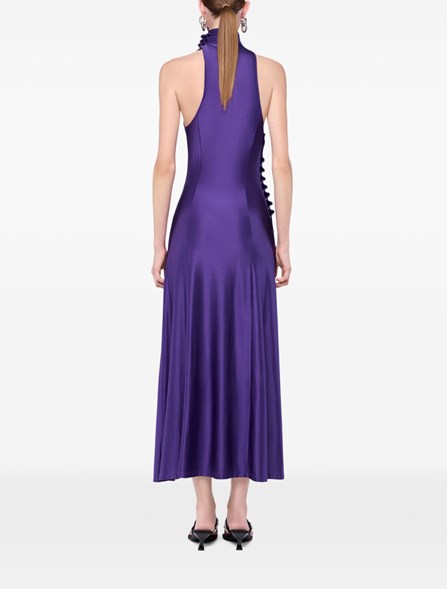 RABANNE - Satin jersey dress