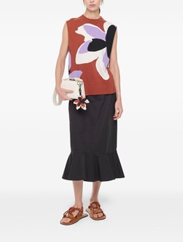 PLAN C - COTTON VEST WITH FLOWER INLAYS