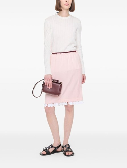 PLAN C - SKIRT WITH SEQUIN HEM