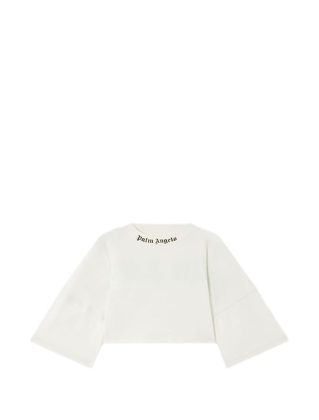 PALM ANGELS - Cotton cropped t-shirt