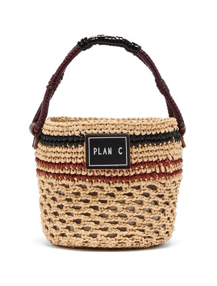 PLAN C - STRAW BUCKET BAG