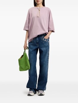 PALM ANGELS - Oversized cotton t-shirt