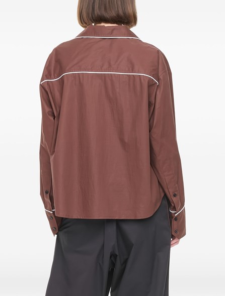 PLAN C - CAMICIA BOXY IN COTONE