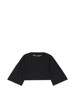 PALM ANGELS - T-shirt crop con logo