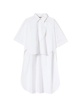 PLAN C - Camicia in popeline di cotone 