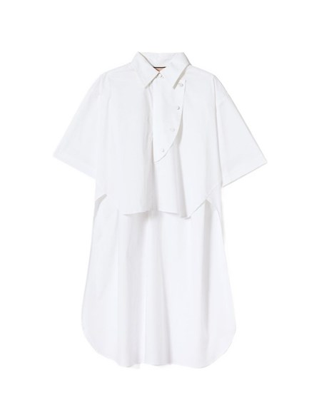 PLAN C - Camicia in popeline di cotone 