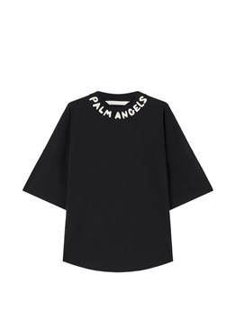 PALM ANGELS - T-shirt crop con logo