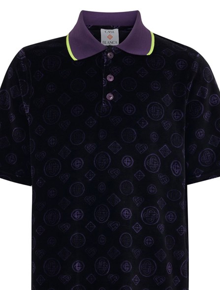 CASABLANCA - 'MONOGRAM' POLO SHIRT
