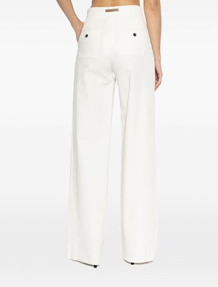MAX MARA - Pantaloni in twill di cotone stretch