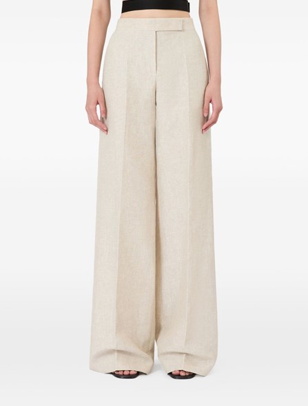 MAX MARA - Pantalone in drill di lino