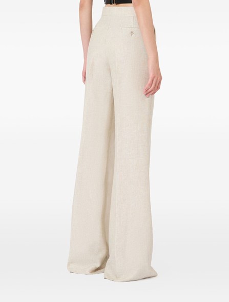 MAX MARA - Pantalone in drill di lino