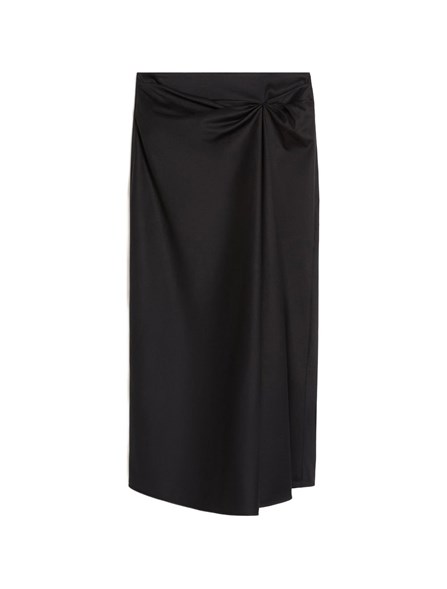 MAX MARA - Gonna in raso di cotone