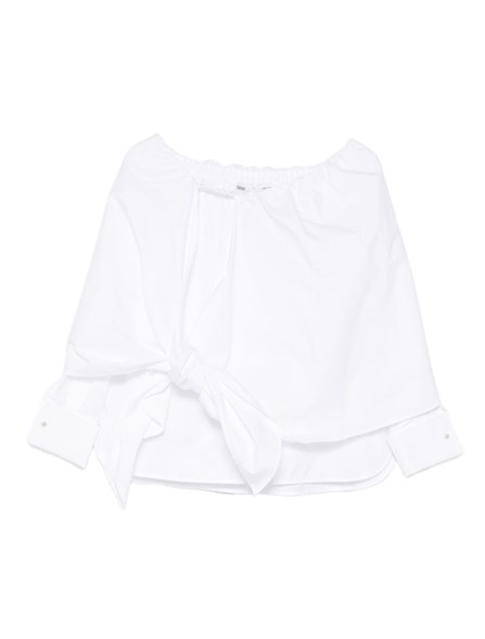 MAX MARA - Blusa in cotone con stola