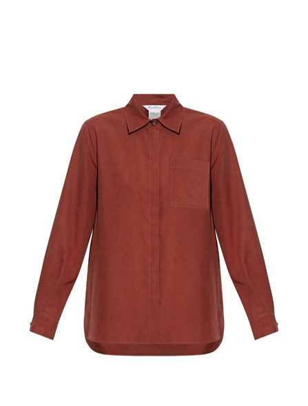MAX MARA - Silk canvas shirt