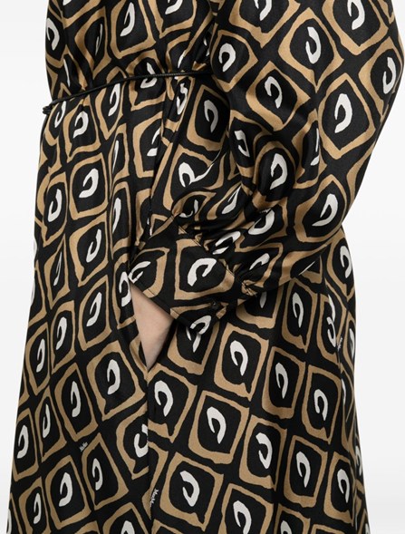 MAX MARA - Abito chemisier in twill di seta