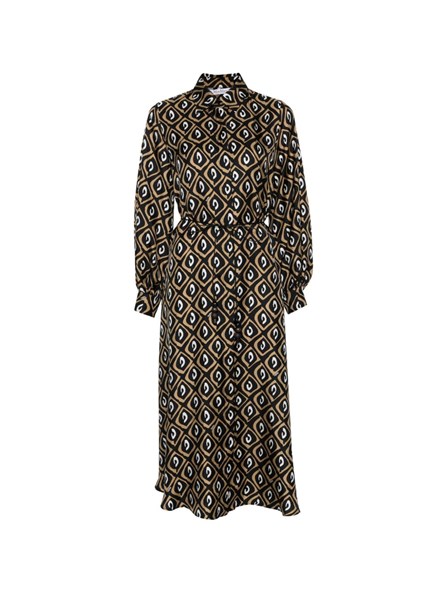 MAX MARA - Abito chemisier in twill di seta