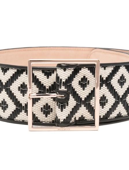 MAX MARA - Raffia-effect fabric belt