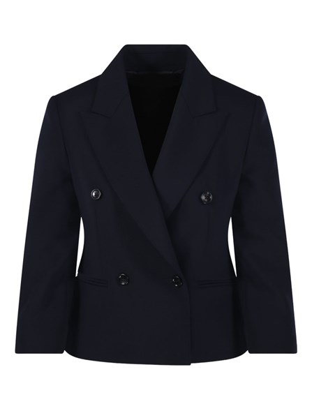 MAX MARA - Wool canvas crop blazer