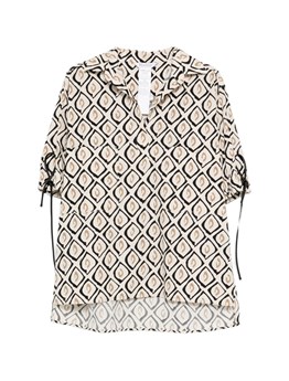 MAX MARA - Printed poplin oversized shirt
