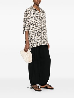 MAX MARA - Printed poplin oversized shirt