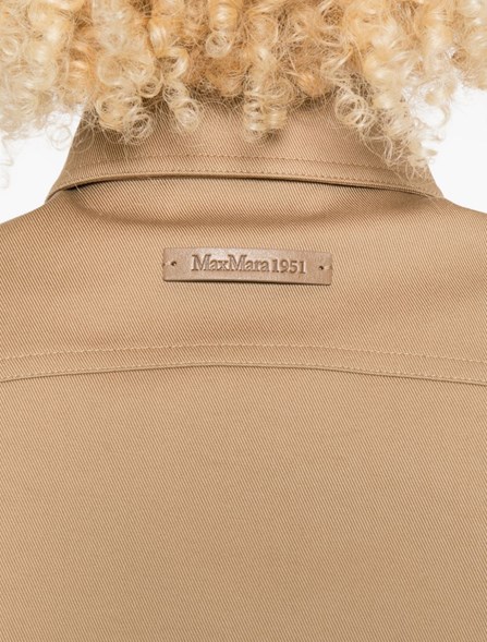 MAX MARA - Giacca crop in cotone stretch