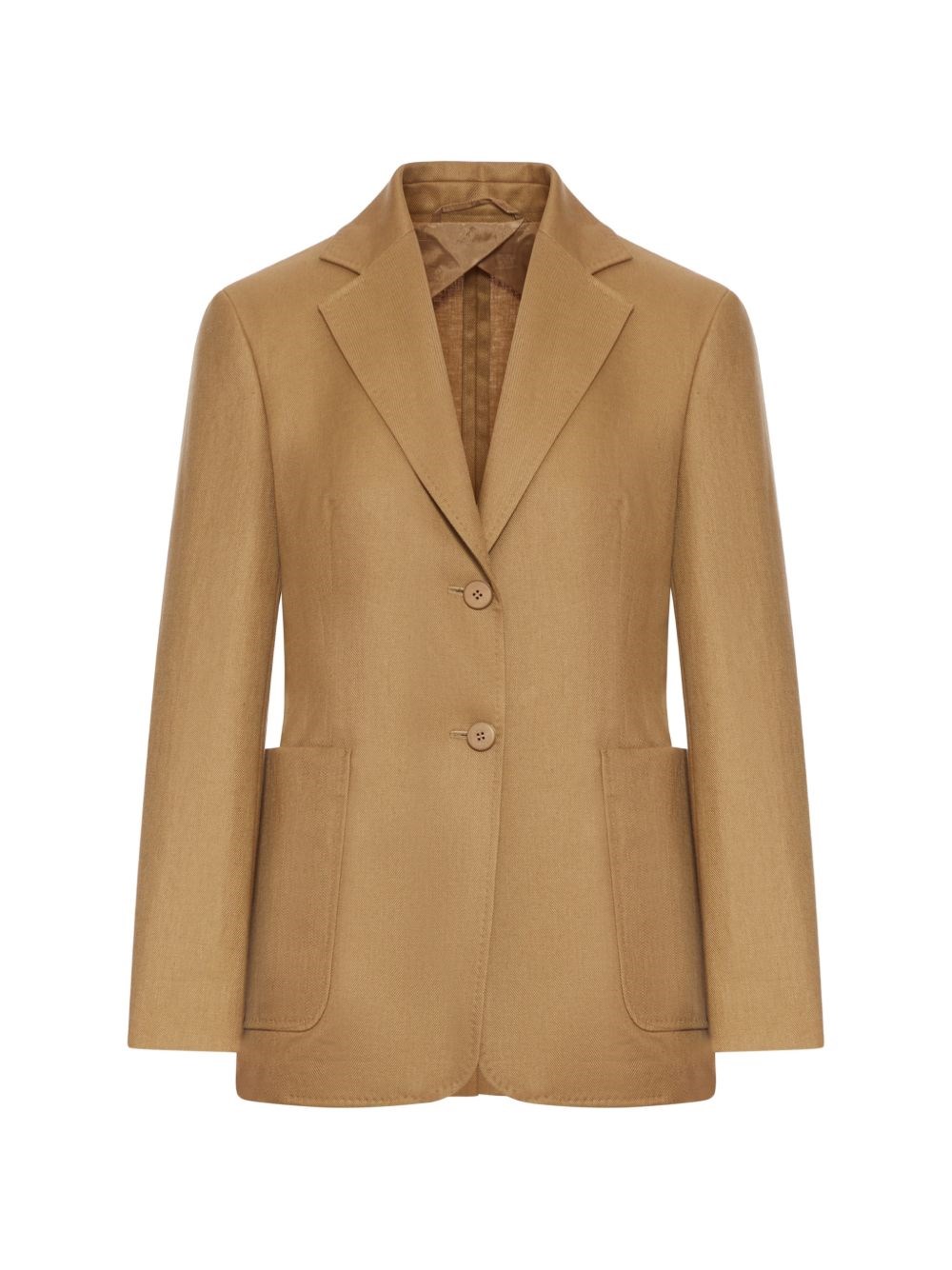 Max Mara Linen Blazer In Neutral