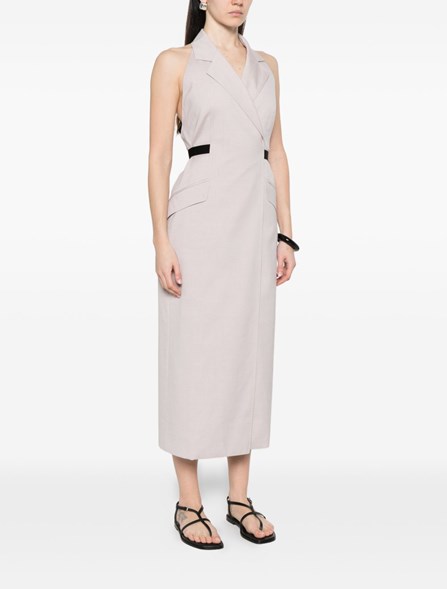 MAX MARA - Cotton and wool canvas dress
