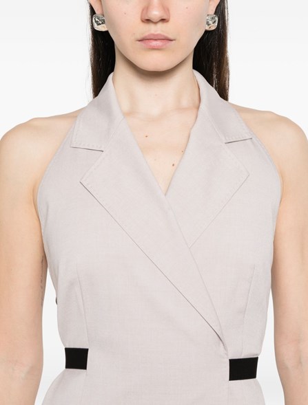 MAX MARA - Cotton and wool canvas dress