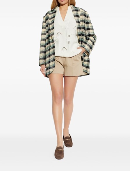 MAX MARA - Stretch cotton satin shorts