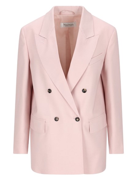 MAX MARA Blazer doppiopetto in lana, mohair e seta