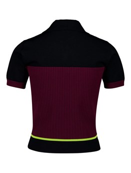CASABLANCA - Stretch knit polo shirt