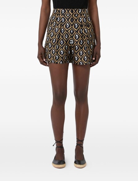 MAX MARA - Printed silk shorts
