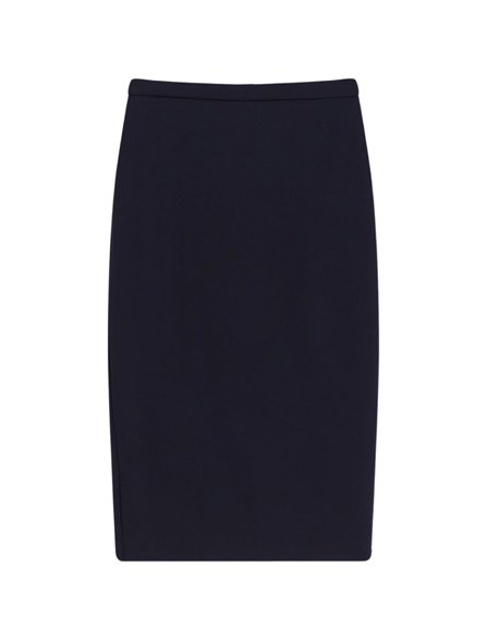 MAX MARA - Sheath skirt in stretch wool canvas 