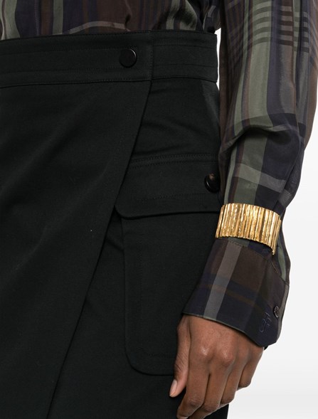 MAX MARA - Gonna portafoglio in cotone stretch